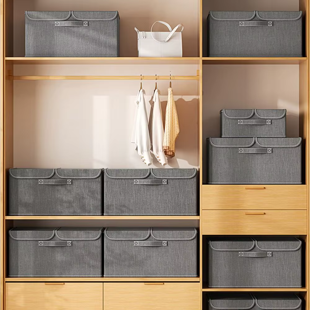 Conteneur de rangement de placard pliable