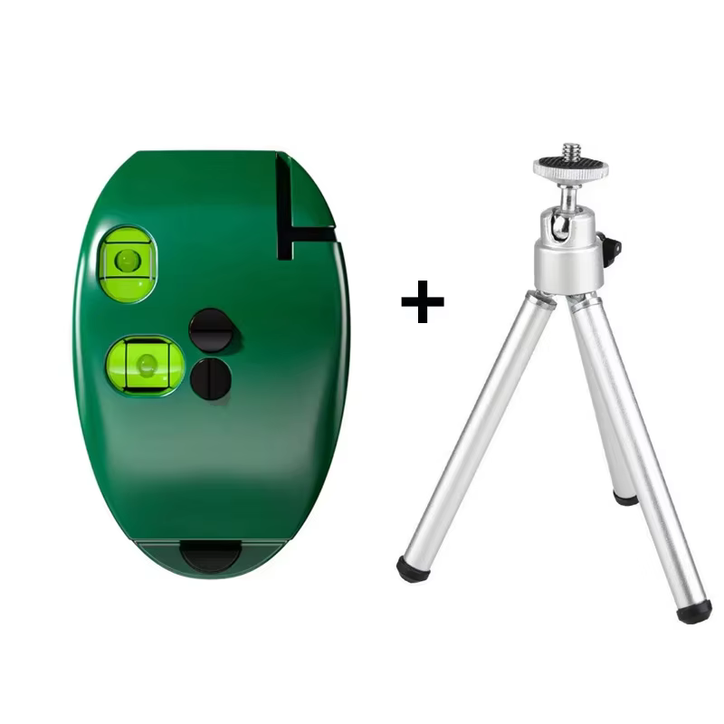 Niveau Laser à 2 lignes avec support, souris verticale, ligne horizontale infrarouge, Angle droit, mesure de distance du niveau à bulle