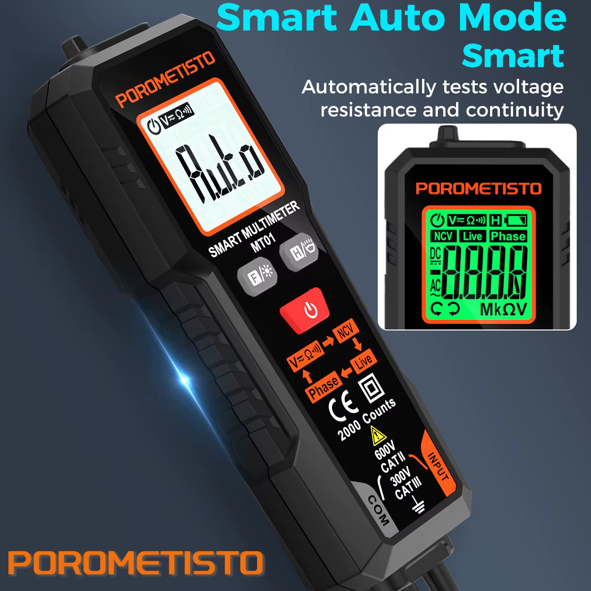 Multimètre numérique intelligent MT01