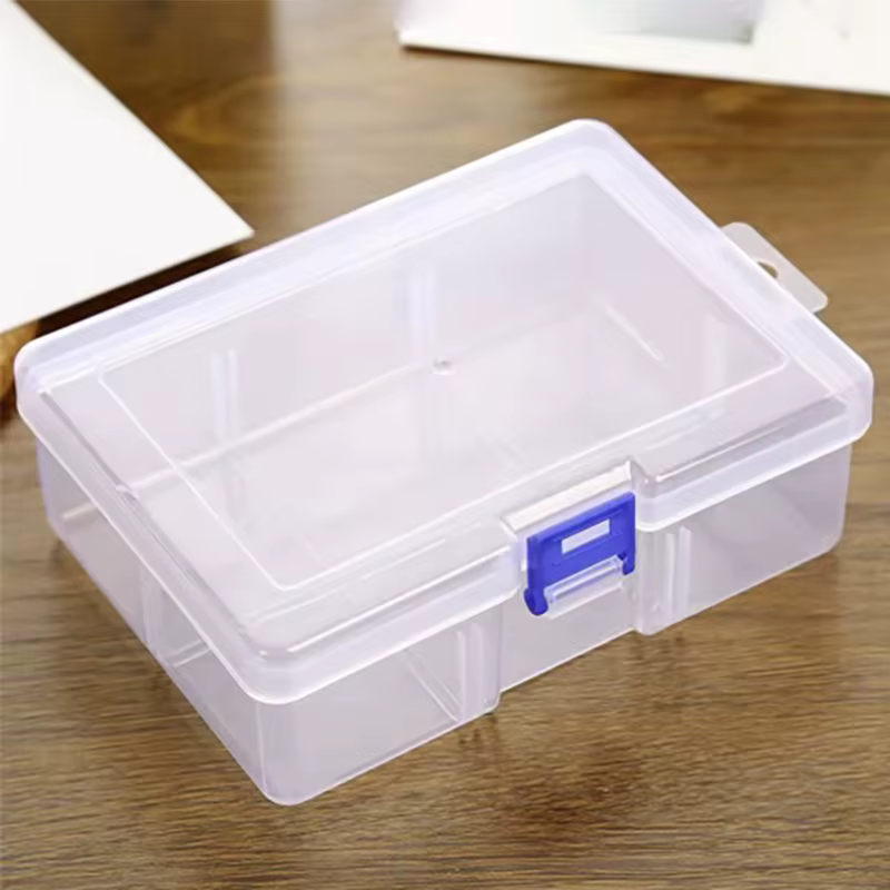 Boîte en plastique transparente rectangulaire pour embouts de tournevis