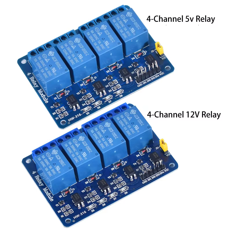 Bouclier de carte de Module de relais à 8 canaux DC 5V 12V 24V 1 2 4 6 avec optocoupleur/déclencheur de niveau haut et bas pour Arduino Raspberry