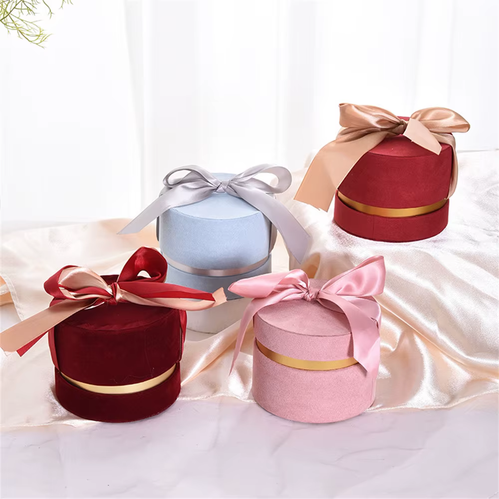 Boîte à Bonbons de Mariage avec Nministériels d Ruban Rond