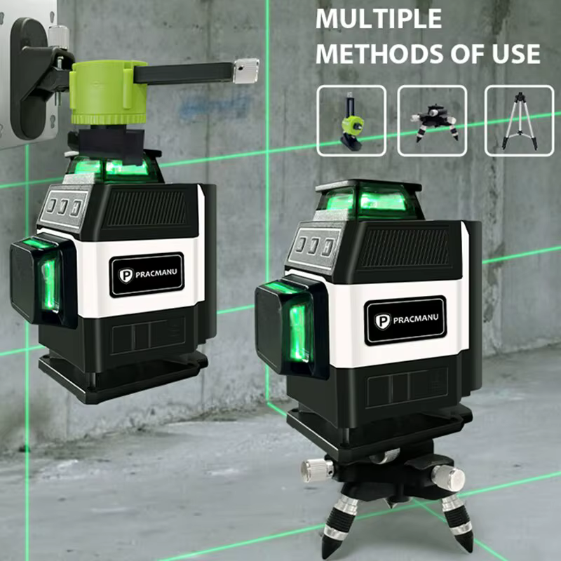 Pracmanu Mini niveau Laser 16 lignes 4D auto-nivelant 360
