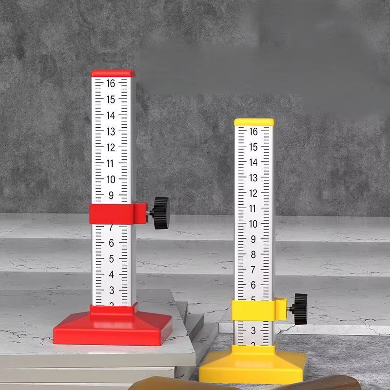 Règle d'ingénieur en alliage d'aluminium de haute précision 0-160mm avec nivellement de carrelage à bulles horizontales réglable