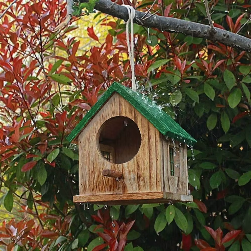 Nichoir pour oiseaux en bois imperméable