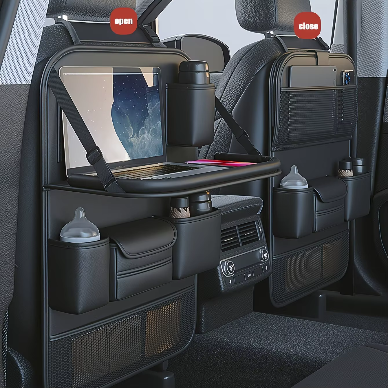 Boîte de rangement pour dossier de siège de voiture