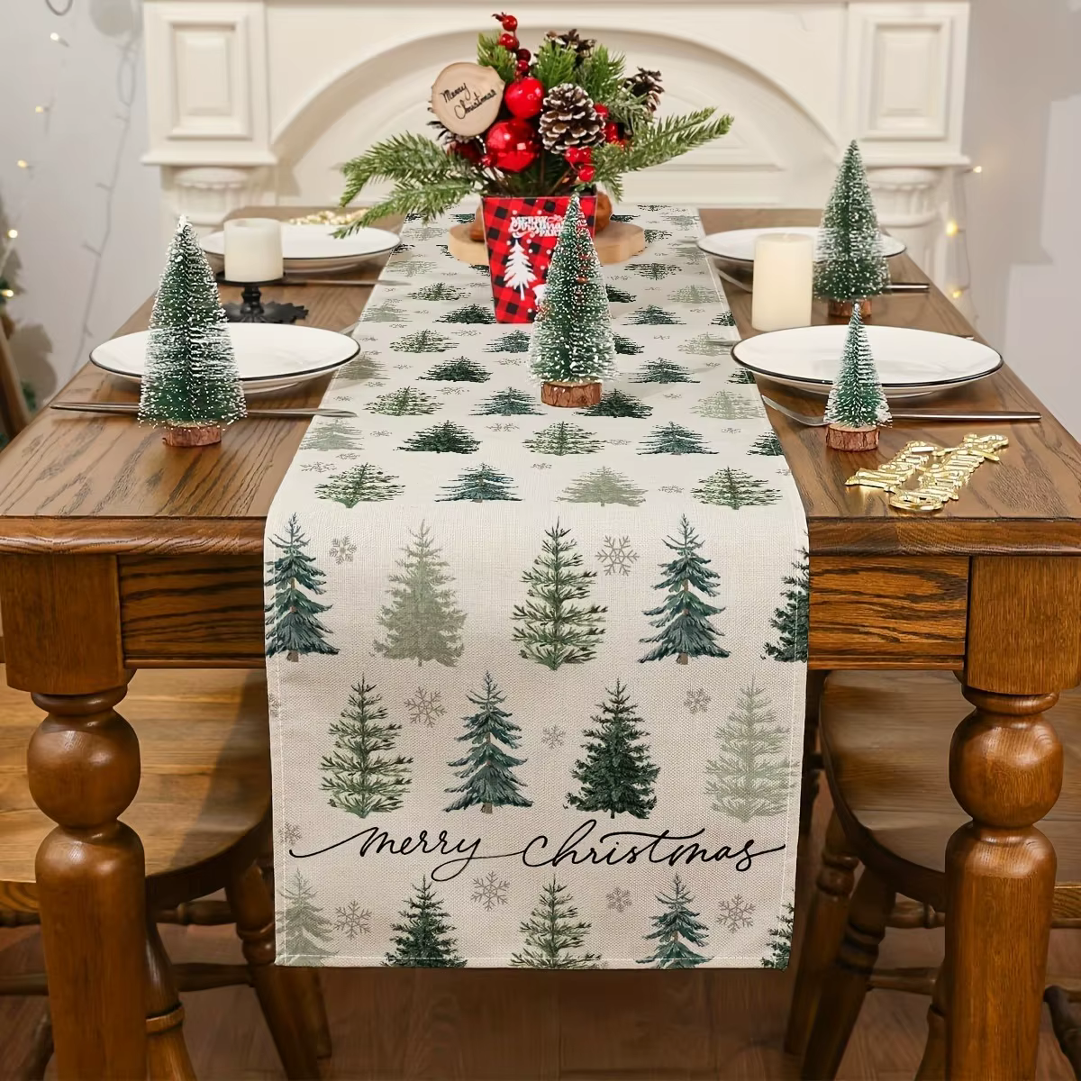 Chemin de table de Noël