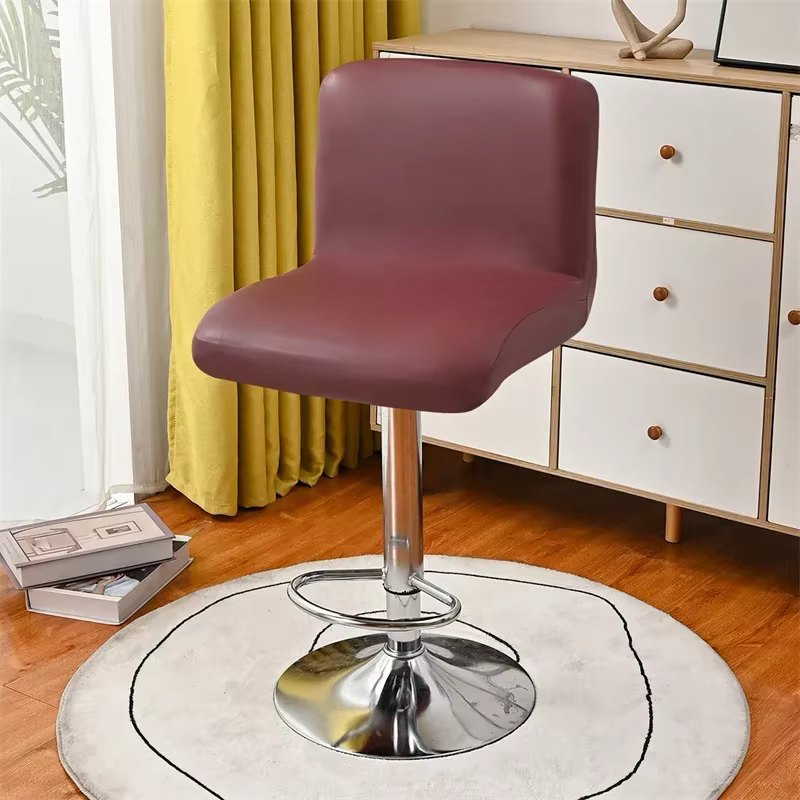 Housse de chaise de tabouret de Bar en cuir Pu