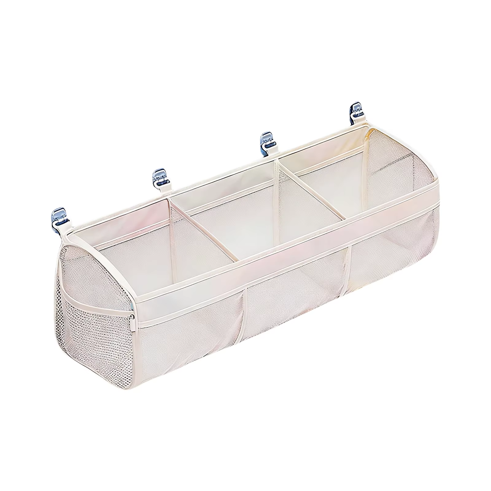 2 styles de sacs de rangement pour jouets de salle de bain avec 4 crochets, sac de rangement mural de grande capacité, organisateur d'accessoires de salle de bain