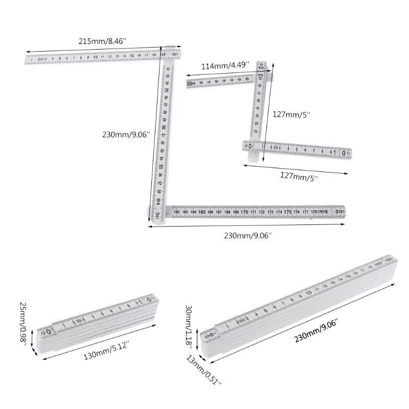 Bâton compteur pliant avec 10 Joints verrouillage
