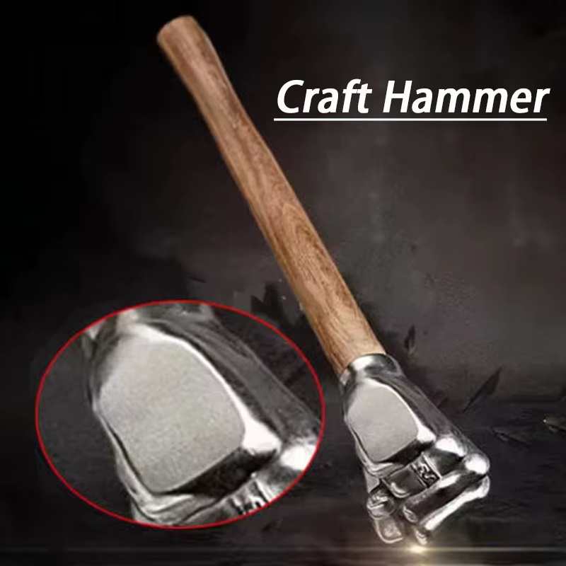 Marteau de poing, marteau d'ornement artisanal avec manche en bois