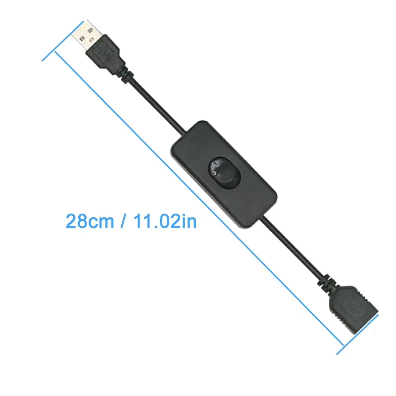 Câble USB avec interrupteur marche/arrêt
