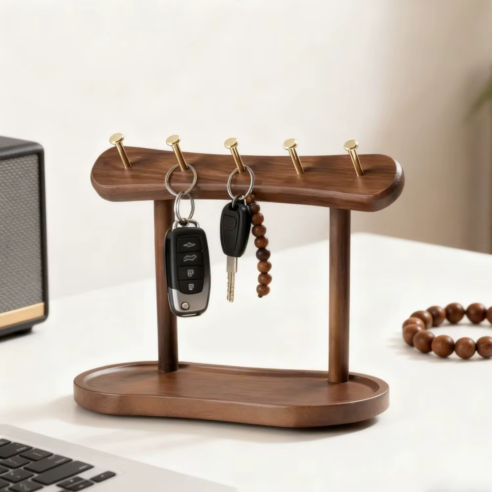 Support de rangement pour clés en bois