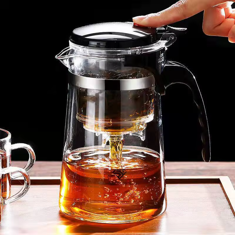 Théière en verre à degré de chaleur