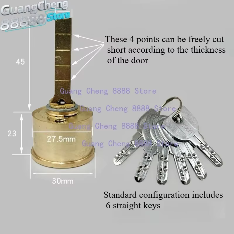 Serrure de porte extérieure en acier