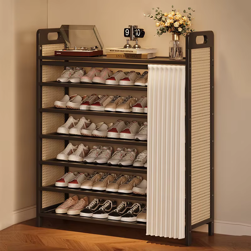 Meuble à Chaussures Pliable de Luxe Portable