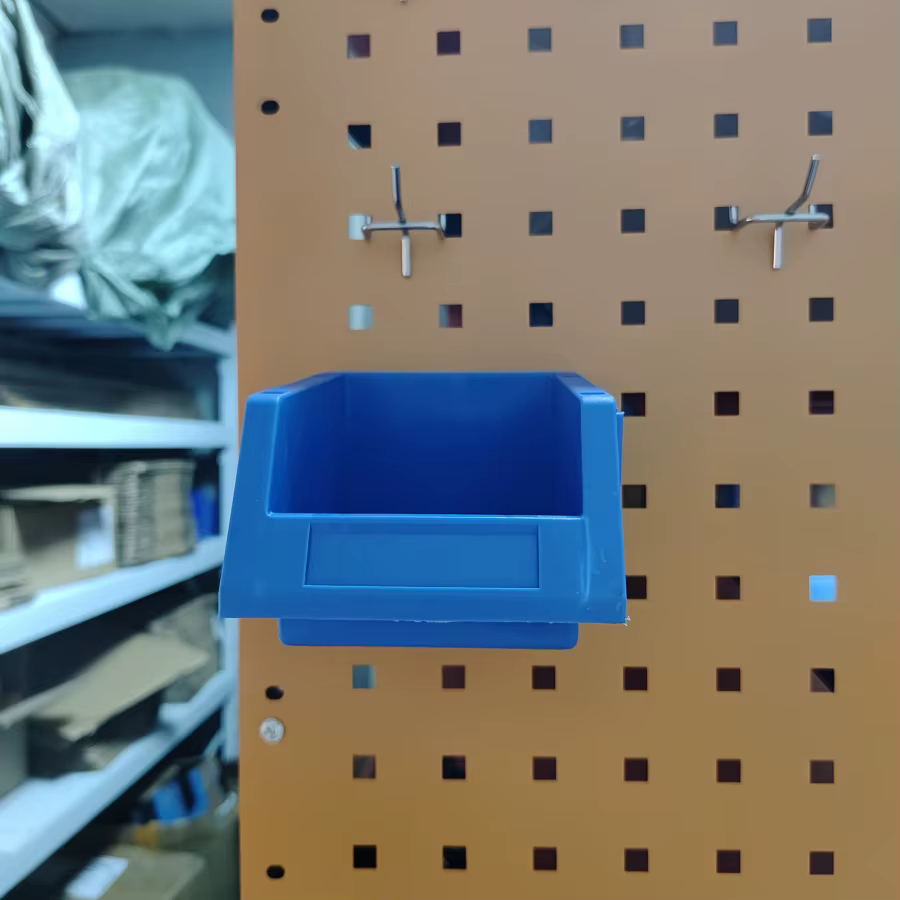 Bacs de rangement empilables pour matériel | Étagère murale robuste - Organisateur pour garage