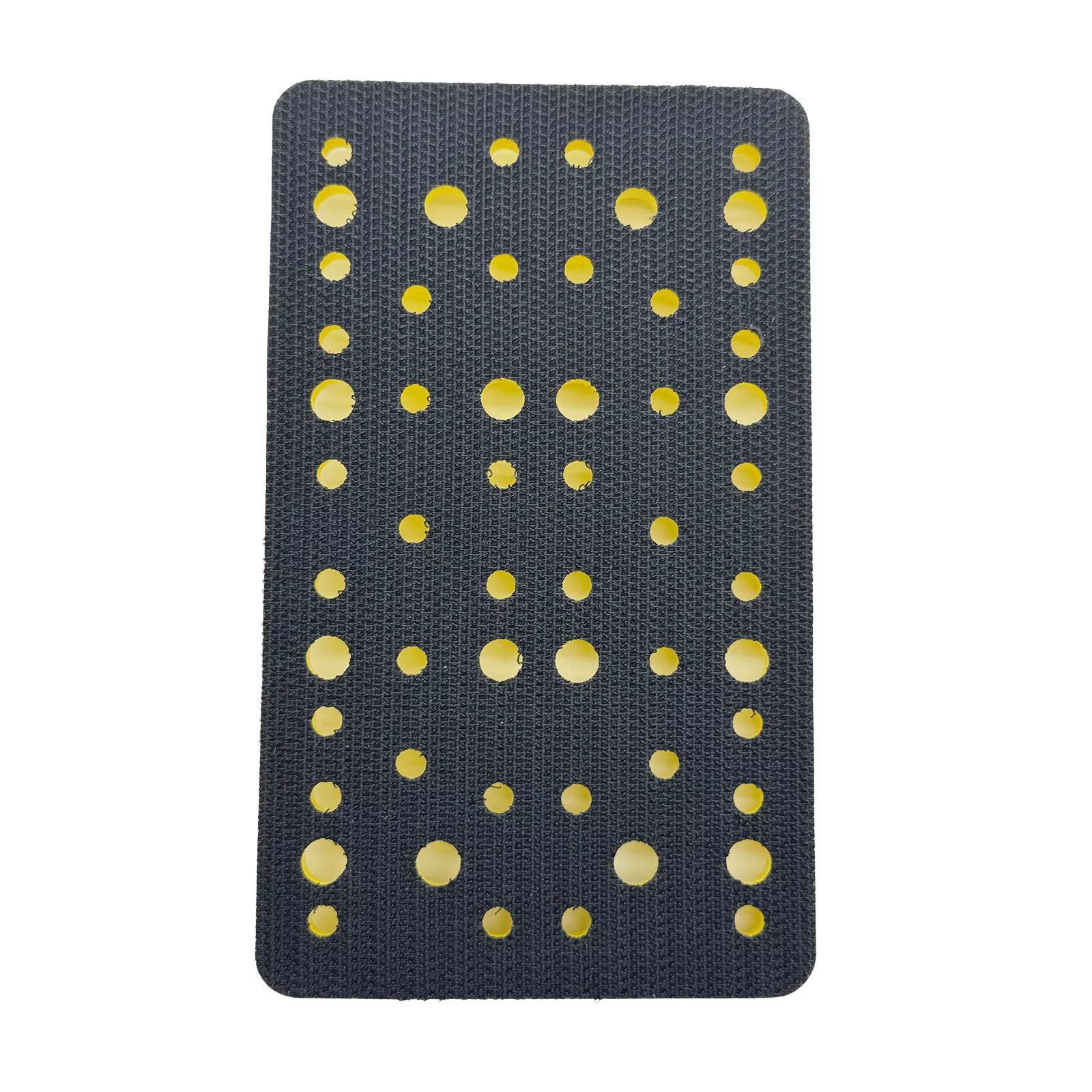 Tampon de support de ponceuse 80x133mm avec 54 trous d'extraction de poussière