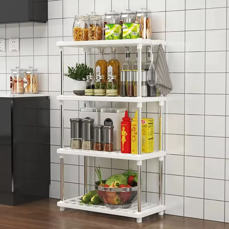 Étagère de rangement carrée à 4 niveaux