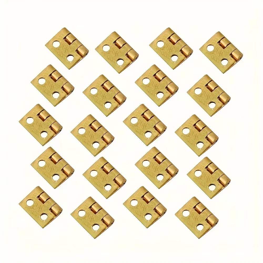 Mini petite charnière métallique pour meubles d'armoire miniatures de maison 1/12