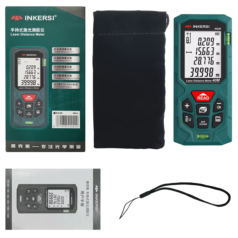 INKERSI télémètre Laser ruban à mesurer numérique 40 M/70 M/120 m