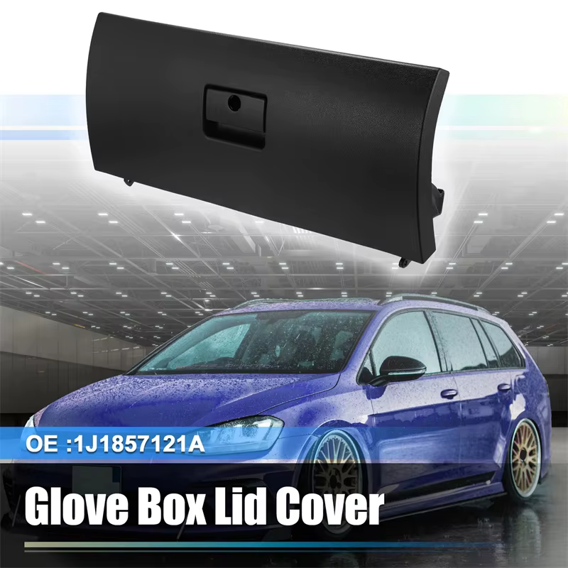 Couvercle de boîte à gants de console de voiture en plastique, boîte à déchets pour A4 MK4 BORA Wagon 1J1857121A Noir Console automobile