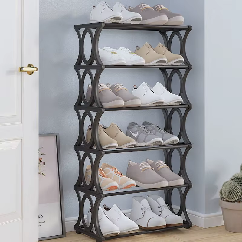 Étagère à chaussures en métal à 4-6 niveaux
