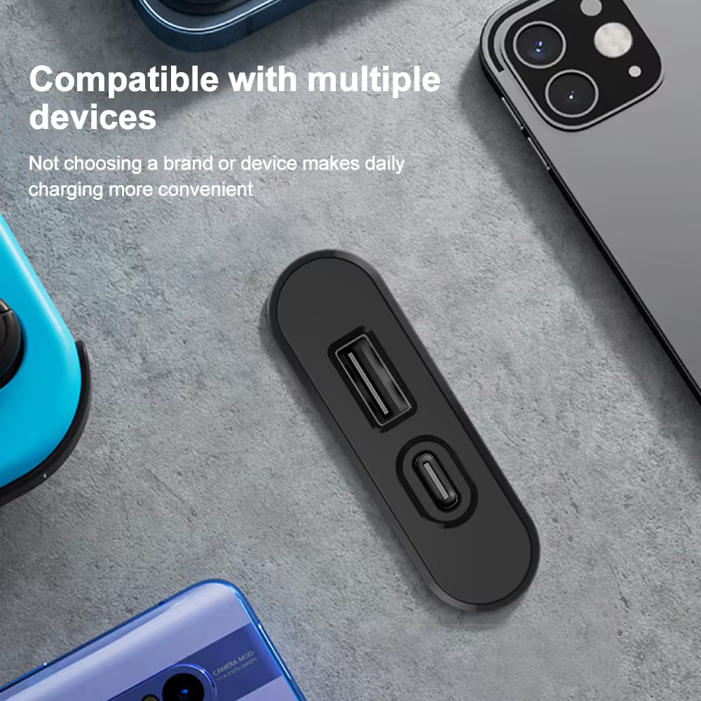 Prises encastrées sur Table 1 USB-A et 1 type-c prise de courant cachée de bureau intégrée avec rallonge de 1.2M pour bureau chambre