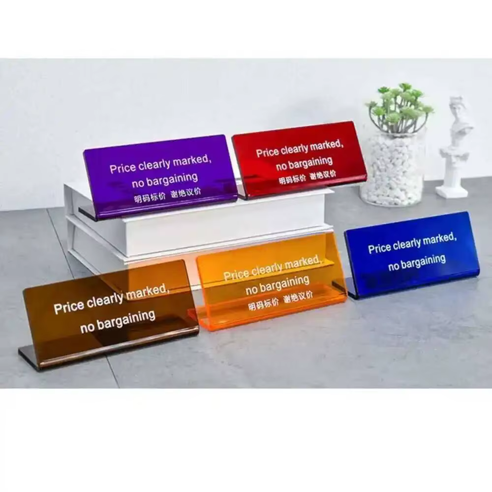 1 plaque signalétique personnalisée en plexiglas pour réseaux sociaux (