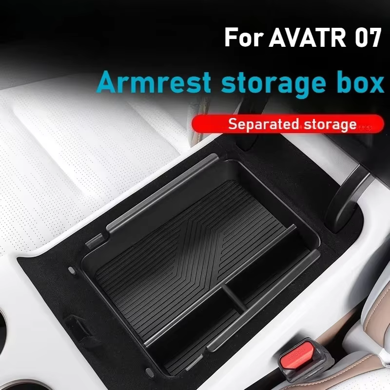 Boîte de rangement pour accoudoir de Console centrale de voiture AVATR 07