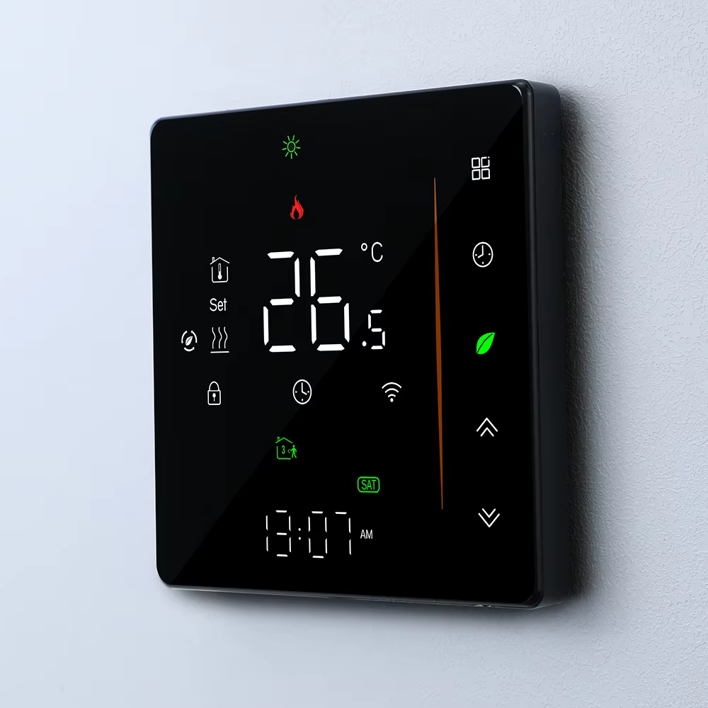 Tuya piso de água sistema aquecimento inteligente wifi termostato tempo display central