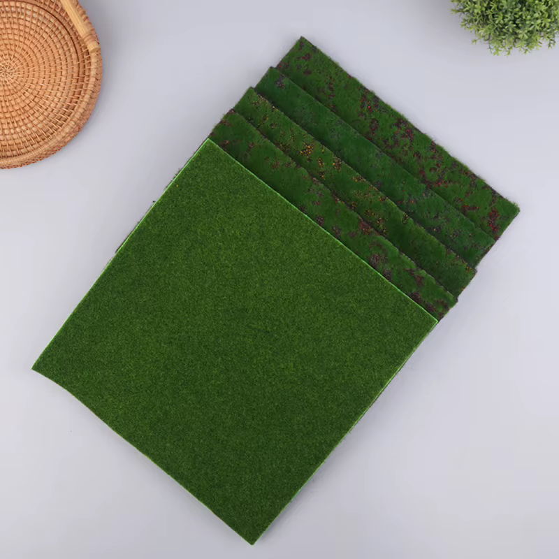 ★ ▲ Tapis de gazon artificiel vert, pelouse synthétique, tapis de gazon, fausse pelouse, simulation de mousse, 30*30CM, bricolage, micro-paysage, décoration de la maison