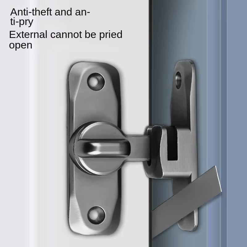 Serrure de porte à bascule à 90/180 degrés