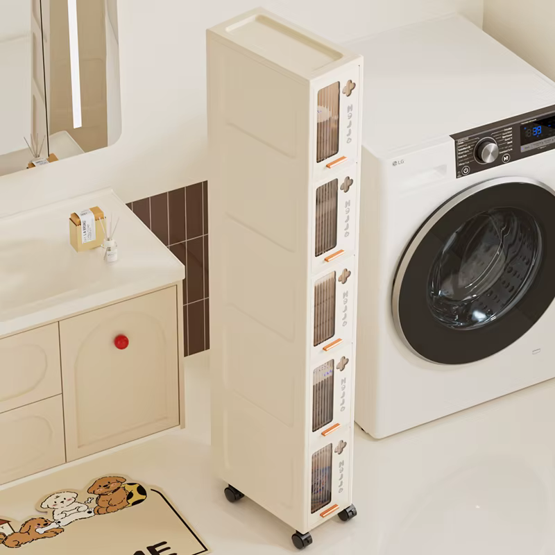Armoire de rangement mobile mince