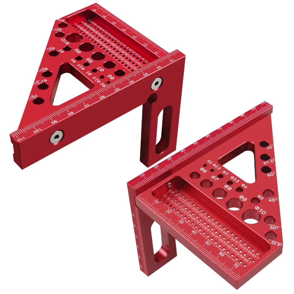Règle de traçage en aluminium pour charpentier