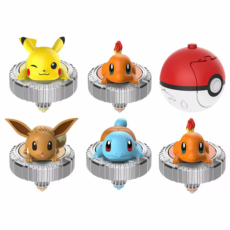 Original Pokemon Pikachu toupie arène dessin animé Figure tirer monstre elfe balle bataille jeu garçon enfants enfant cadeau d'anniversaire