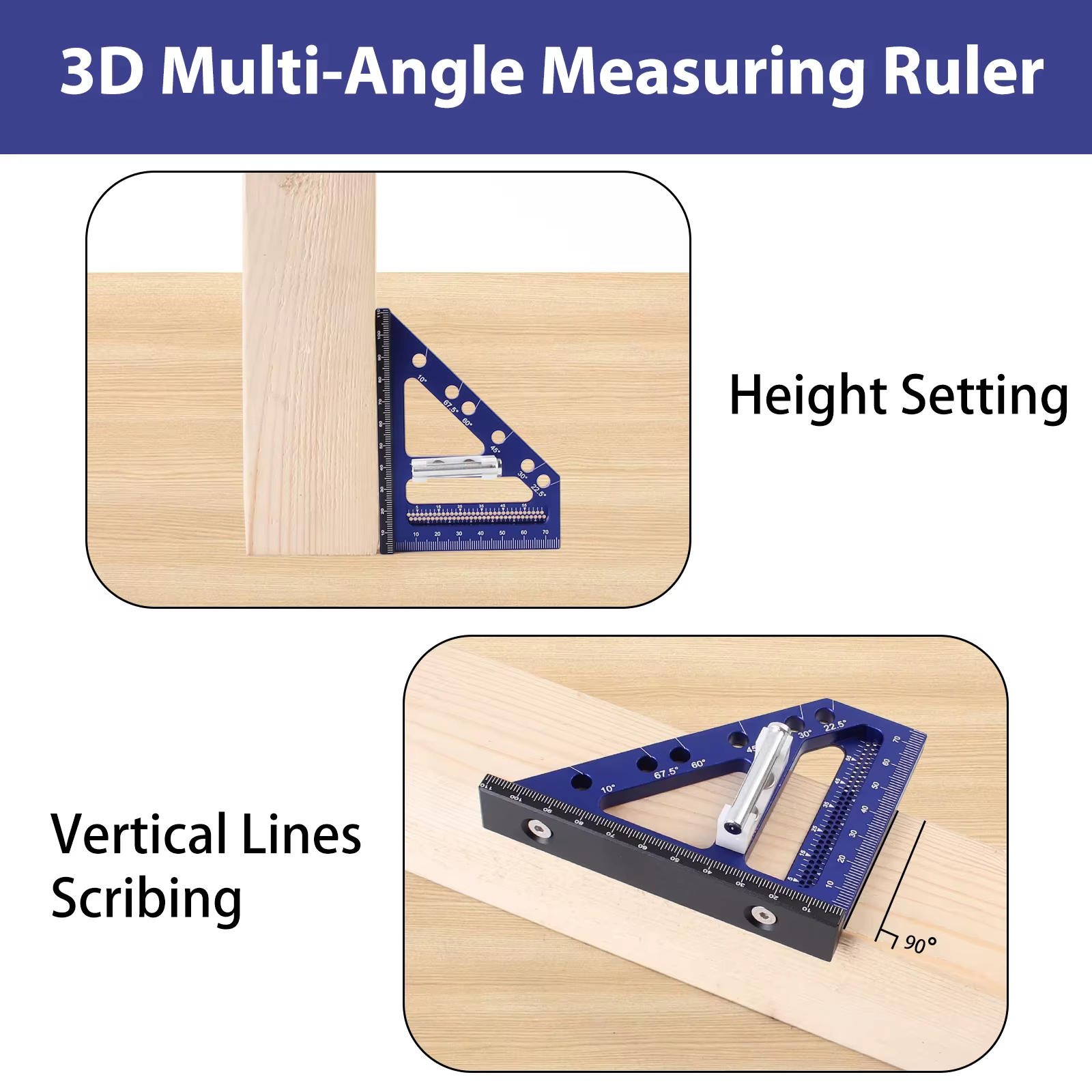 Règle de mesure multi-angle 3D