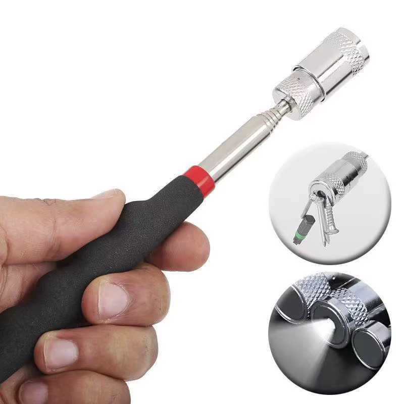 Mini stylo magnétique télescopique Portable avec lumière pour la ramassage des boulons d'écrou