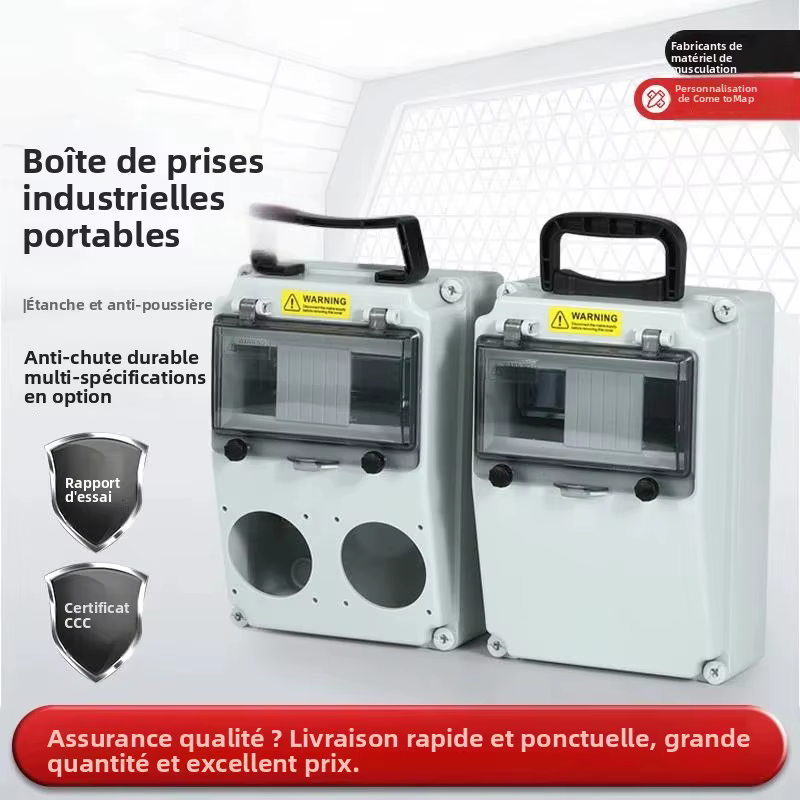 Boîte électrique portable temporaire pour la construction