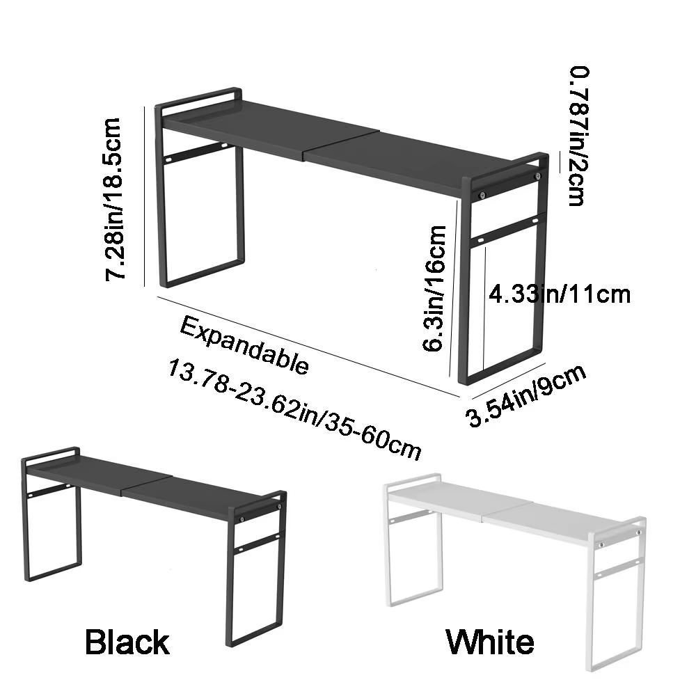 Étagère de rangement rétractable en fer grande capacité