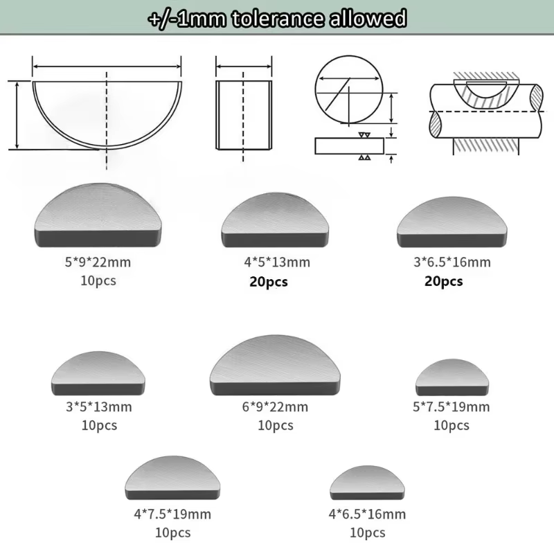 Assortiment de clés en acier au carbone