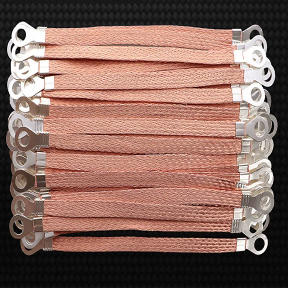 Câble de mise à la terre durable en cuivre plaqué aluminium tressé