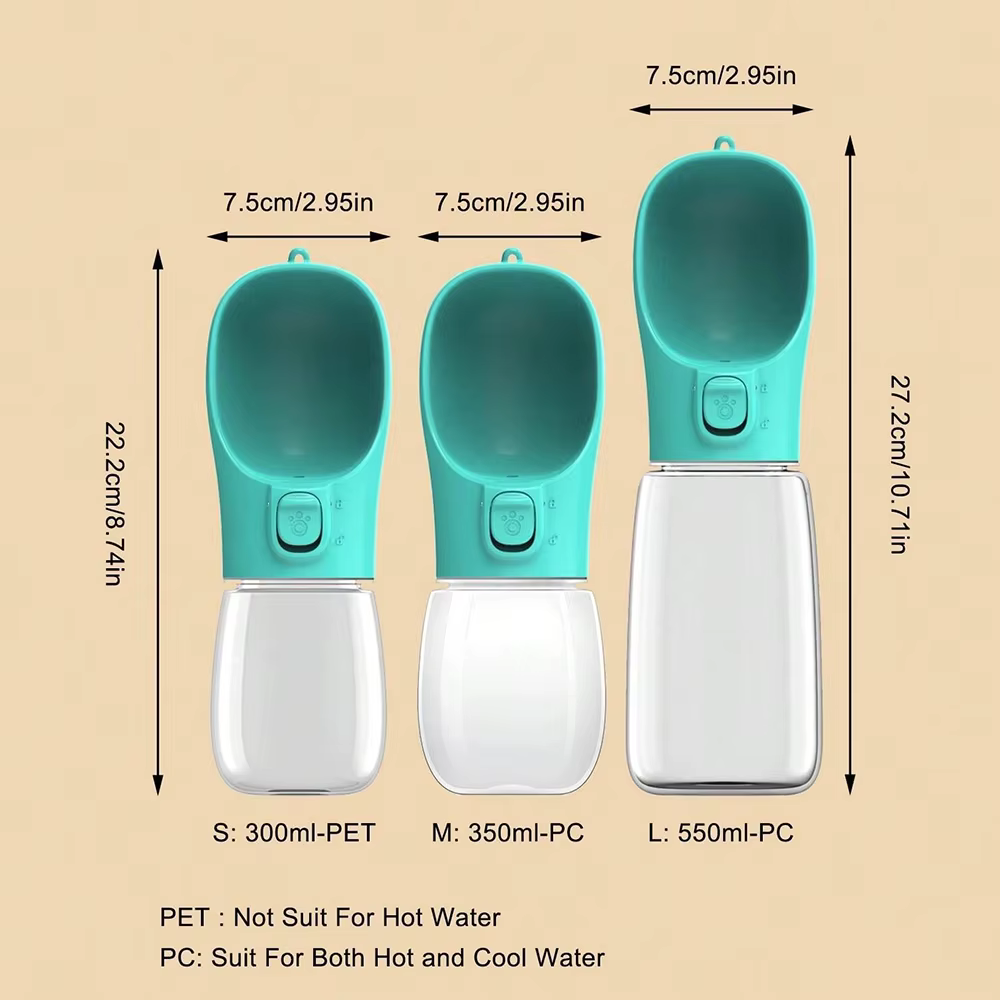 Bouteille d'eau pour chien