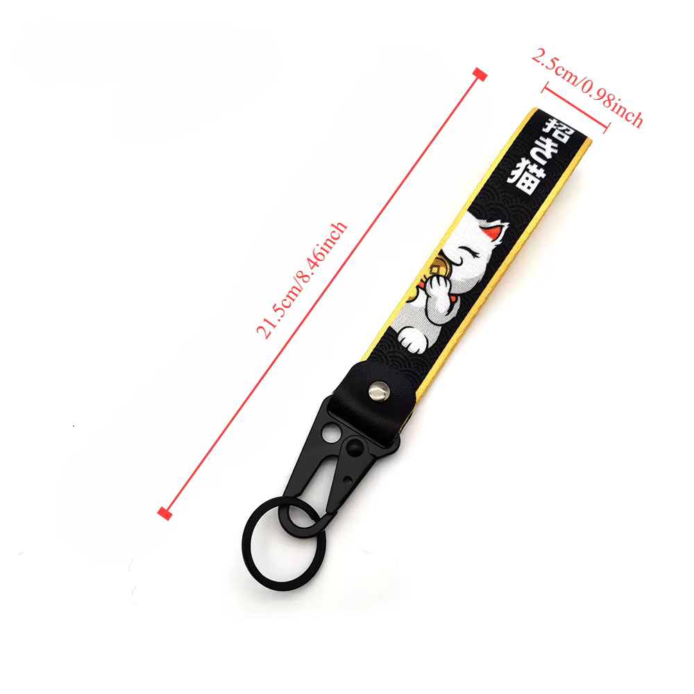 Porte-clés de moto, sangle en Nylon Durable