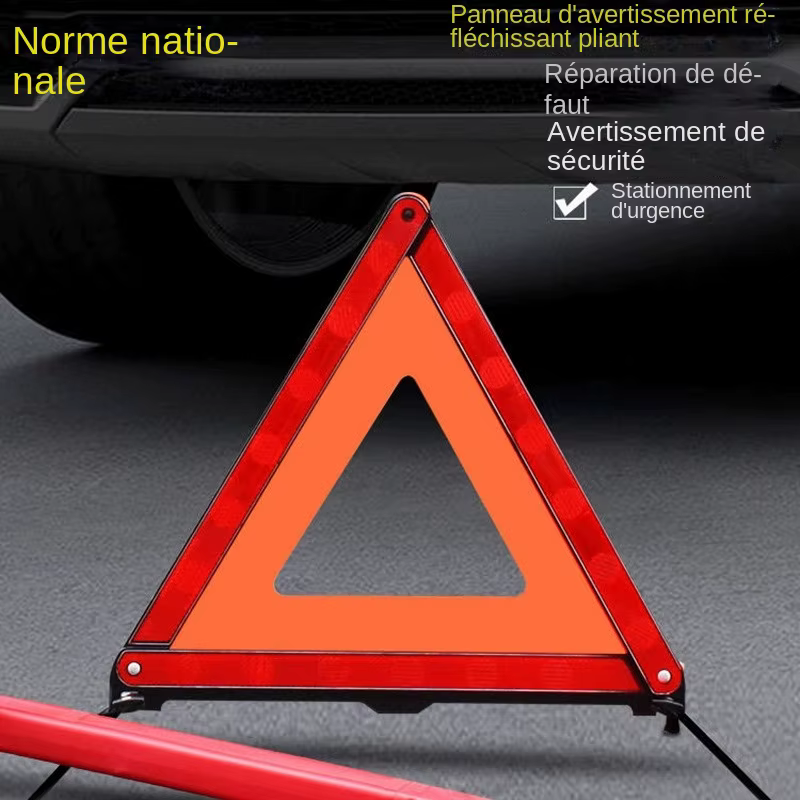 Triangle d'iode pour installation d'urgence de voiture