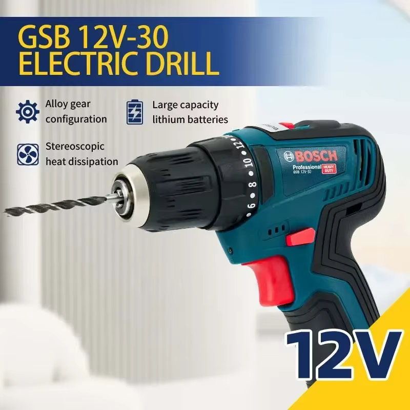 Perceuse électrique professionnelle Bosch-GSB-12-V30