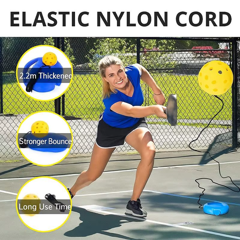 Ballon d'entraînement de pickleball avec cordon