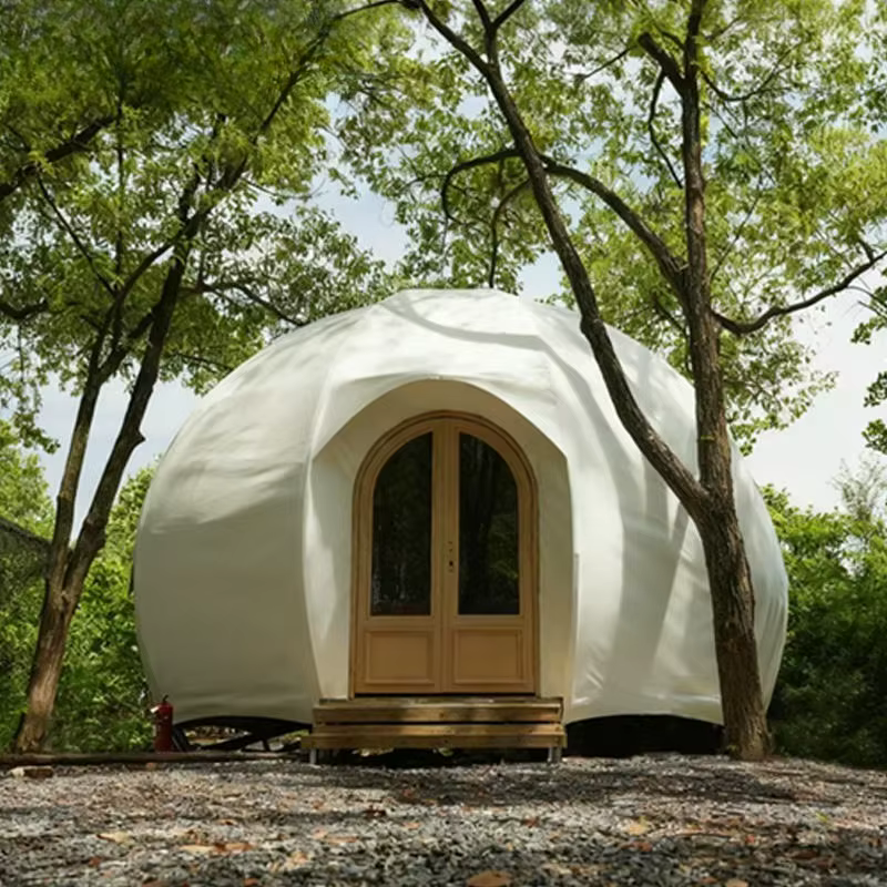 Tente dôme en PVC pour camping en plein air, cabane de jardin, vente en gros d'usine, tente de glamping extérieure, même pour hôtel, toutes saisons, personnalisable
