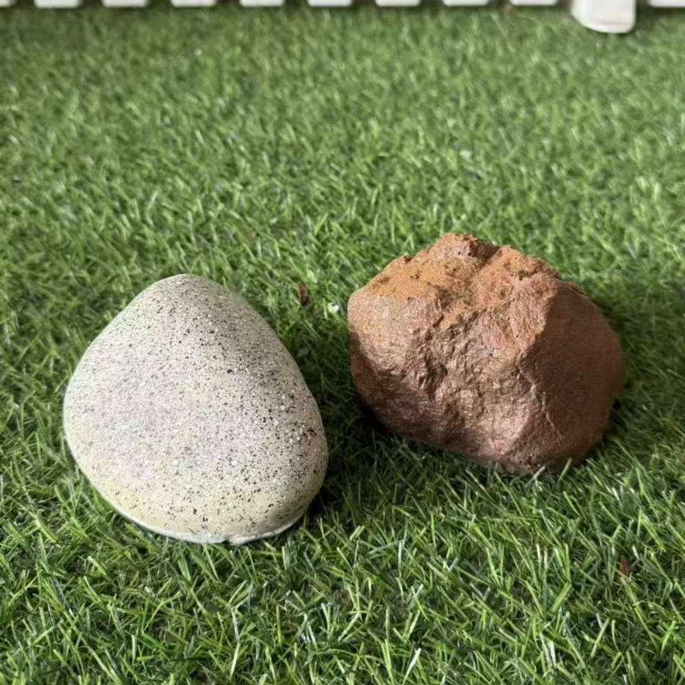 Boîte de rangement pour clés en forme de roche réaliste