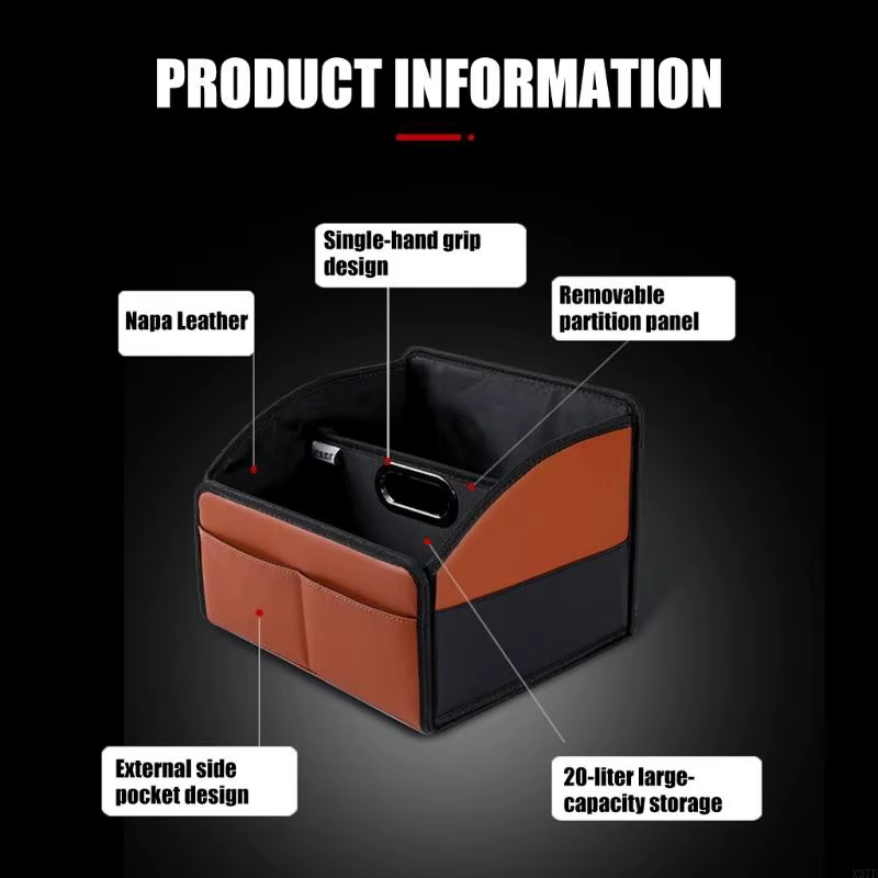 Boîte rangement pour cabine voiture avec ouverture poignée